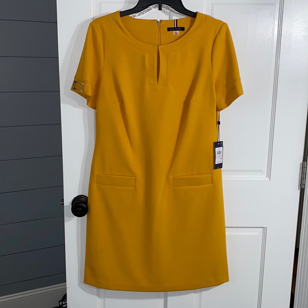 Yellow Short Sleeve Dress
